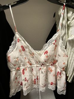 American eagle floral tank top w tag