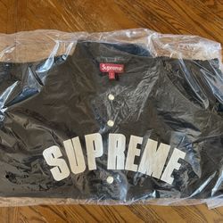 Supreme Arc Denim Coaches Jacket (SS25) Black Size Medium