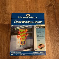 Hammer mill Clear Window Decals