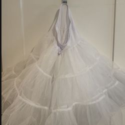 GIRLS WHITE PETTICOAT 