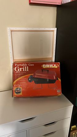 NIB Premium Grill Portable Gas Grill + Stretched Canvas