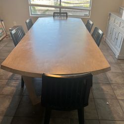 90 In Solid Wood Dining Room Table
