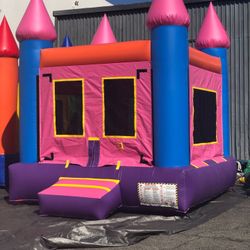 Pink jumper castle