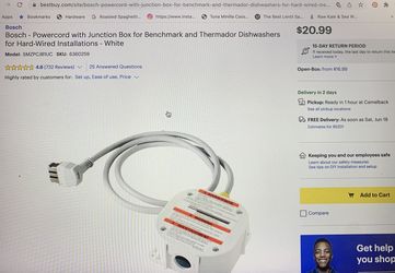 Brand New Bosh Dishwasher Power cord Kit