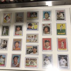 Mickey Mantle Reprints in Frame