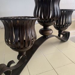 Beautiful Wrought Iron Hanging Candle Holder