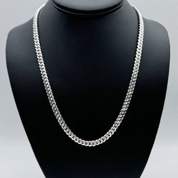New Jewelry .925 sterling silver Cuban link chain necklace 20” 5.00mm