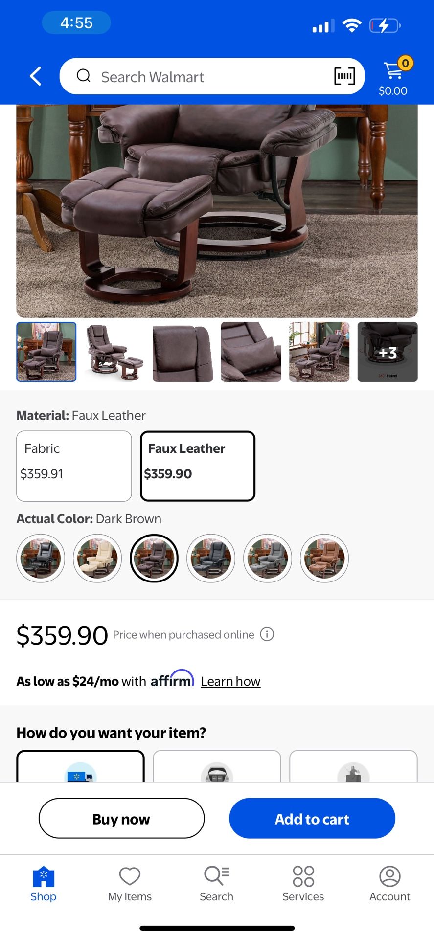 Homcom Recliner Chair with Ottoman new never use