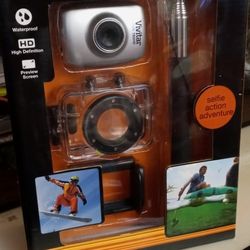 Vivitar HD Action Camcorder / Selfie Kit New In Box