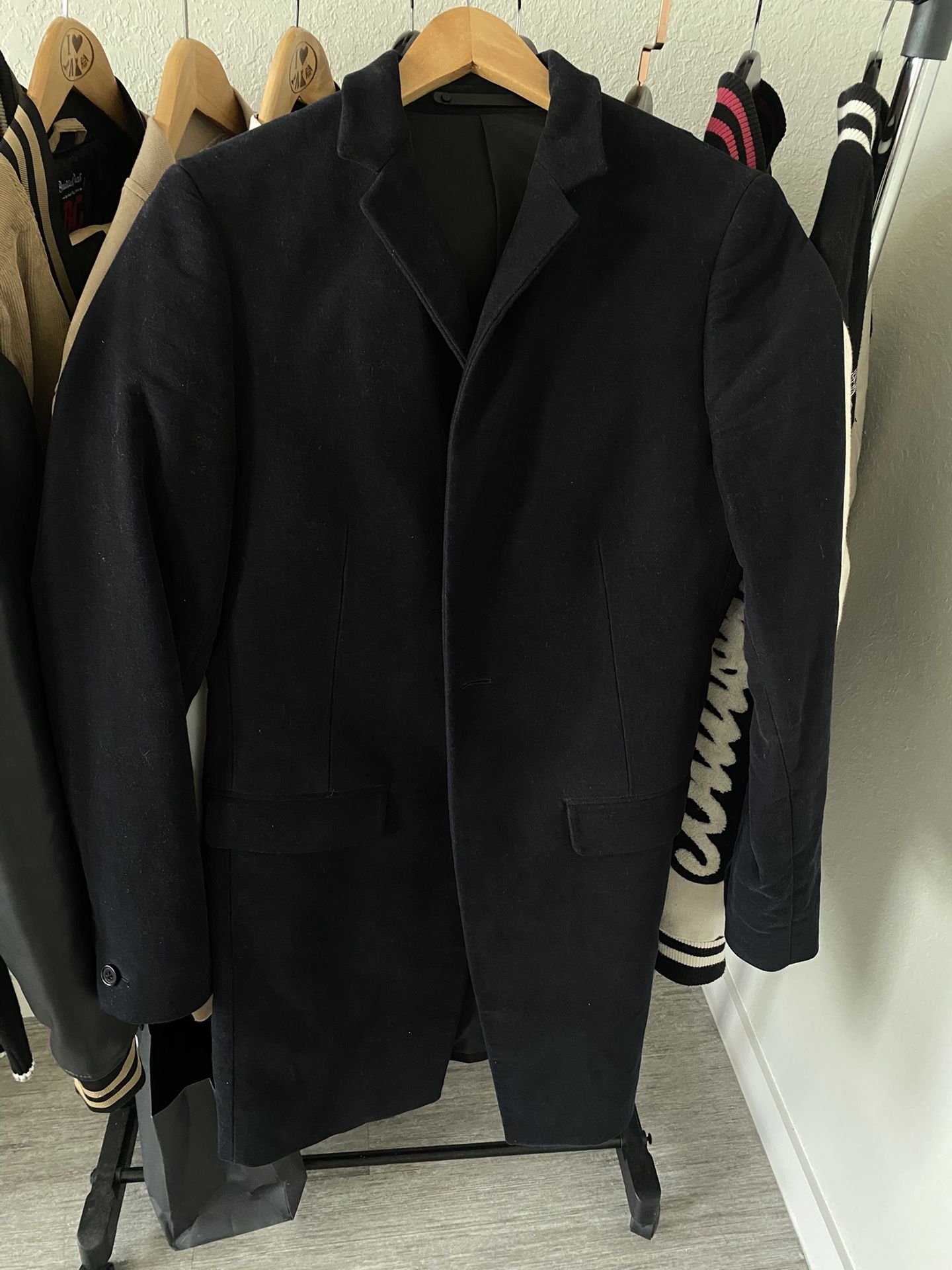 Mens Allsaints Wool Coat Size 36