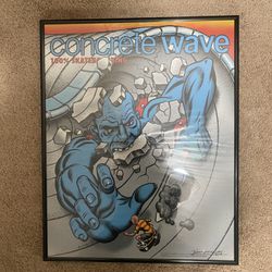 Concrete Wave Poster. Art and signed By Jim Phillips