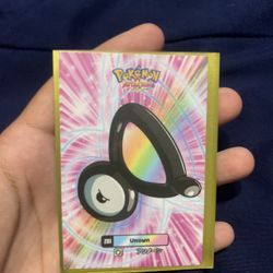 Pokemon 2024 Card Database Attacks Gen 2 Unown #201 Cracked Ice Holo Peru