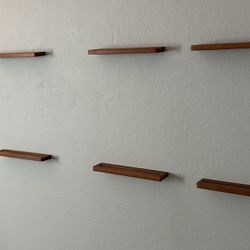 Wooden shelf record holders / vinyl display 8 pieces