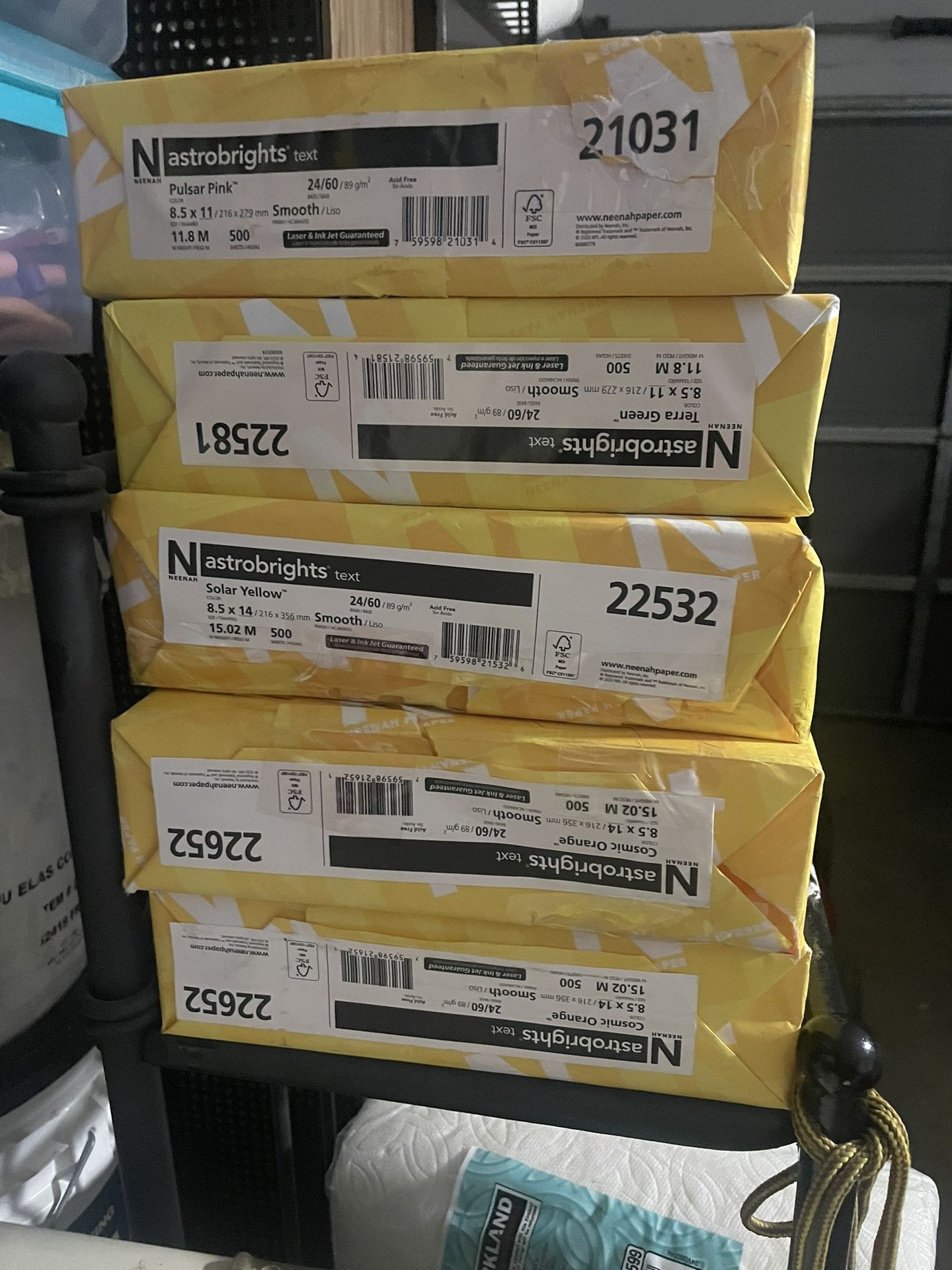 Astrobrights Text Paper