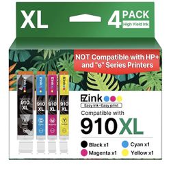 910XL Ink Cartridges for HP Printers Replacement