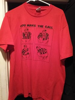 Humorous football referee t-shirt - men's XL