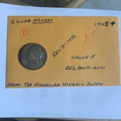 1943 P Silver Nickel