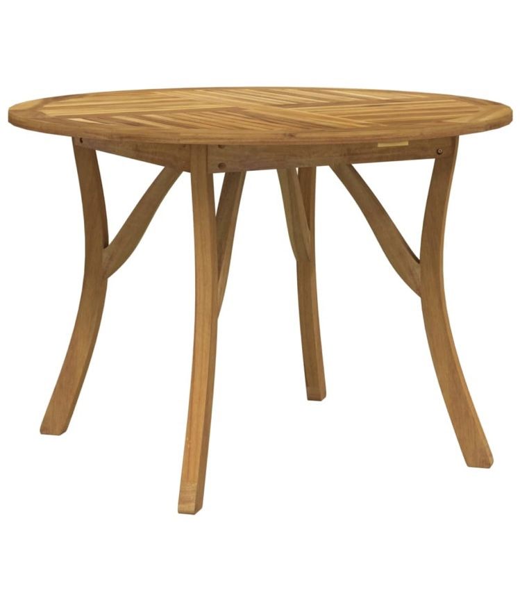New Assembled Wooden Round Dining Table, Round Dining Table, Natural Color Dining Table