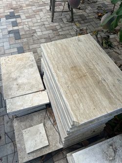 Travertine Stone Tiles Lot
