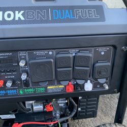 10,000 W Dual Fuel Pulsar Generator 