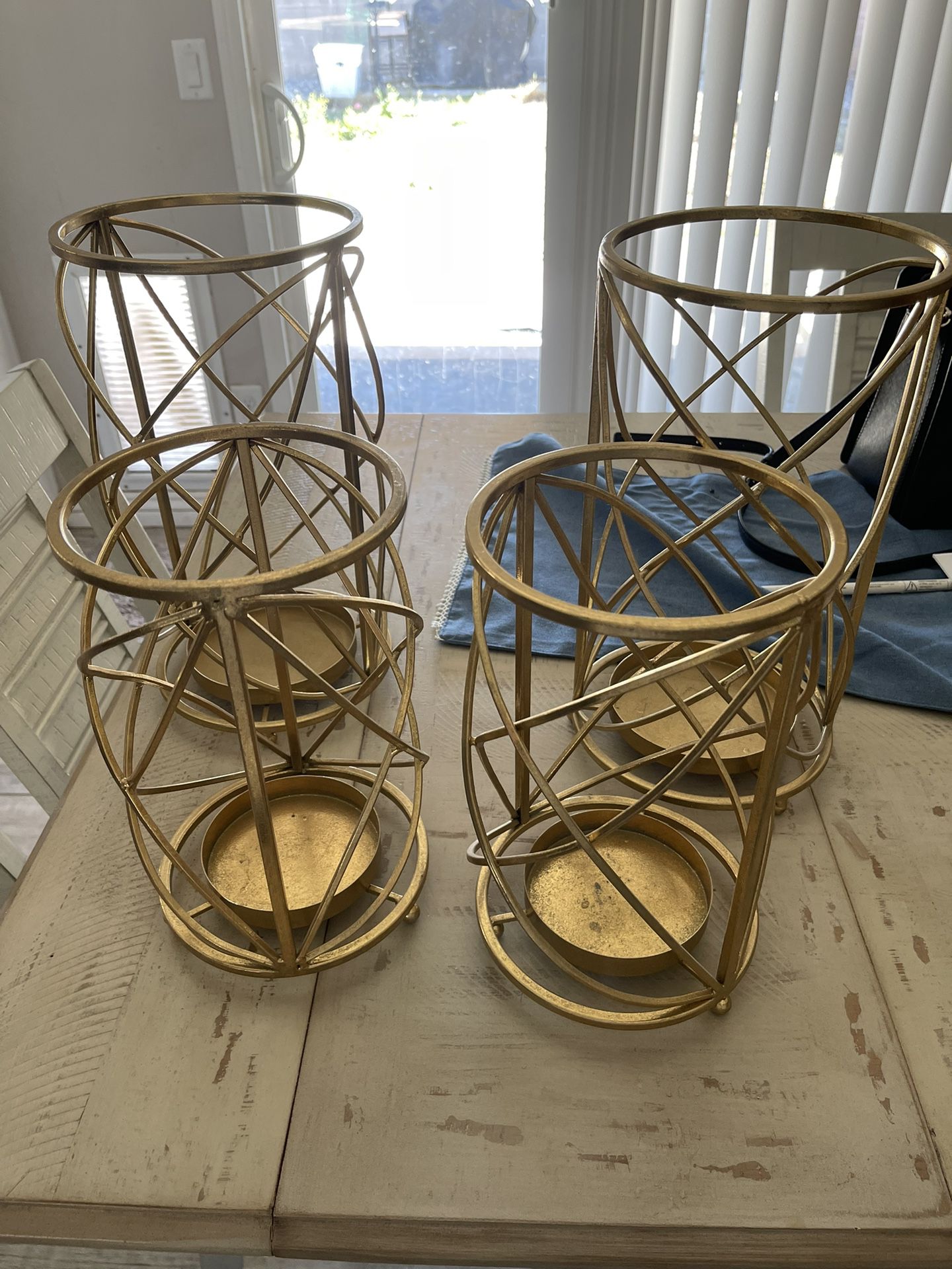 Gold Candle Stands 