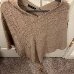 Beige Poncho