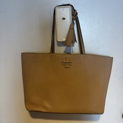 Tory Burch Taylor Tote logo handbag McGraw purse Baguette bag big accessory 
