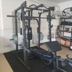 Smith Machine 2001 | Multi-Use Adj Bench | Gym Equipment | Fitness | Squat Rack | Excercise |🔴WEIGHTS AND BARBELL SOLD SEPARATELY 🔴 FREE DELIVERY 🚚
