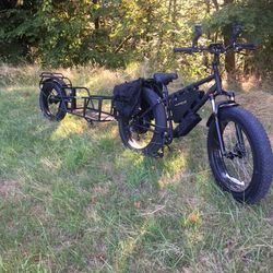 NEW 1500 Watt Fat Tire Ebike with Cargo Trailer (FREE Delivery)