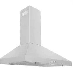 36" Convertible Vent Wall Mount Range Hood in Stainless Steel (KL3-36)