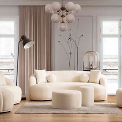 Bonita Ivory Boucle Sofa & Loveseat