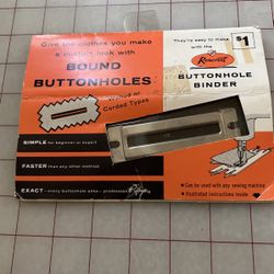 Vintage 1955 Rencrest  Buttonhole Binder 