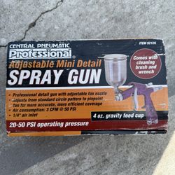 Central Pneumatic Adjustable Mini Spray Gun