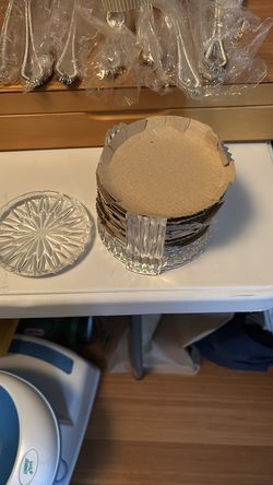 6 piece glass coaster set