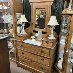Antique Eastlake Dresser W/ Hanky Drawers