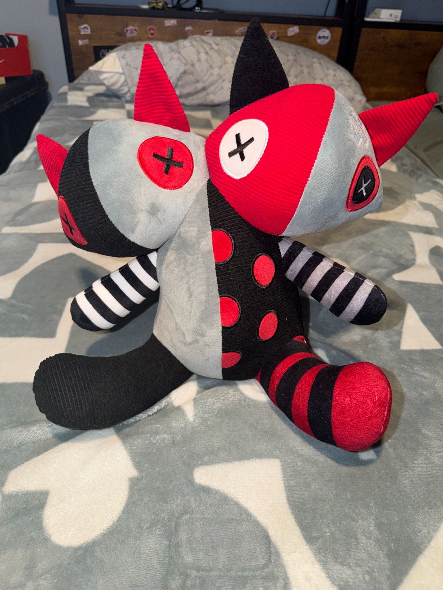 🔥 Emily the Strange - Two-Headed Plush (2023 Just Funky) - NEW