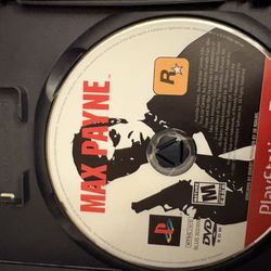 Max Payne PlayStation 2 Game 