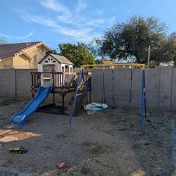 Play House And Swing Set