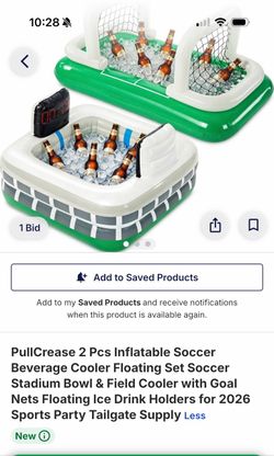 Inflatable Soccer Beverage Cooler Set 2-Piece
