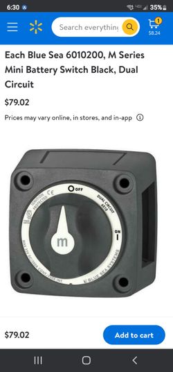 BLUE SEA / dual Circuit M Series Battery Switch