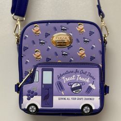 Rare Pixar Up Purple Soda Bag w / Wallet