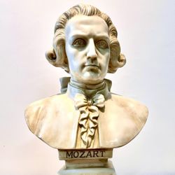 Awesome decorative art solid composite sculpture Mozart  H18xL12xD8 inch Lbs6.2