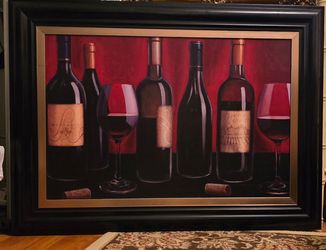 Framed, Red Wine Print $30.