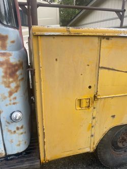 Utility box for a 1950 Dodge B series truck. Utility box for a 1950 Dodge B series truck.