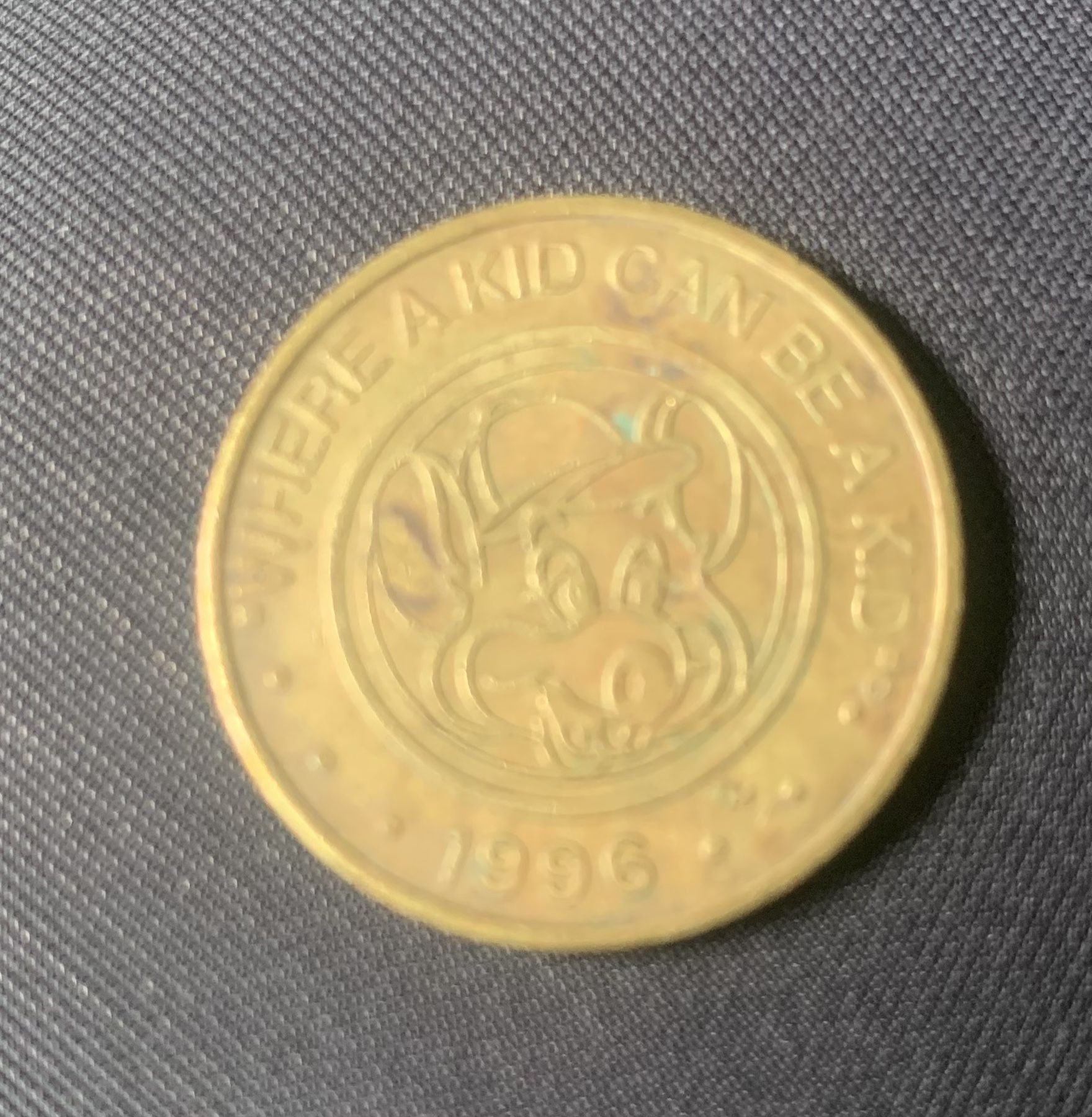 1996 Chuck E. Cheese Arcade, Coin Token