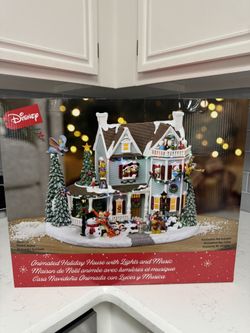 Disney Holiday House with Lights and Music Brand New