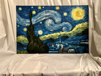 Starry Night Reproduction Hand-Painted
