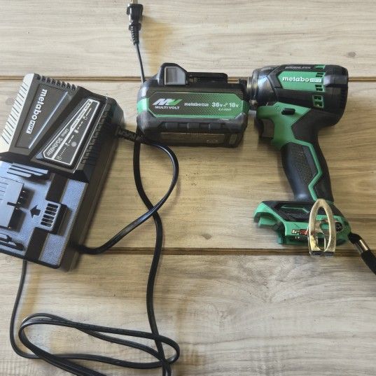 Metabo 18-volt 1/4-in Brushless Cordless Impact Driver with 5ah MultiVolt Battery and charger