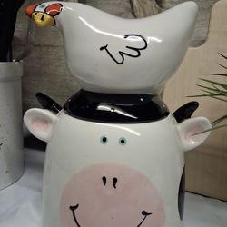Vintage  Lotus Chicken  Cookie Jar 10.5"X9"