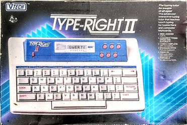 Vintage Type-Right II by VTech - Computer & Course Book / Works Great!